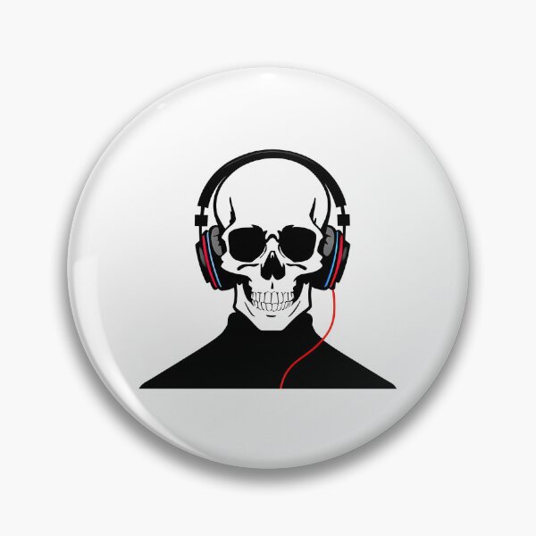 Item preview, Cool Skull With Headphones designed and sold by teeteeworldc.