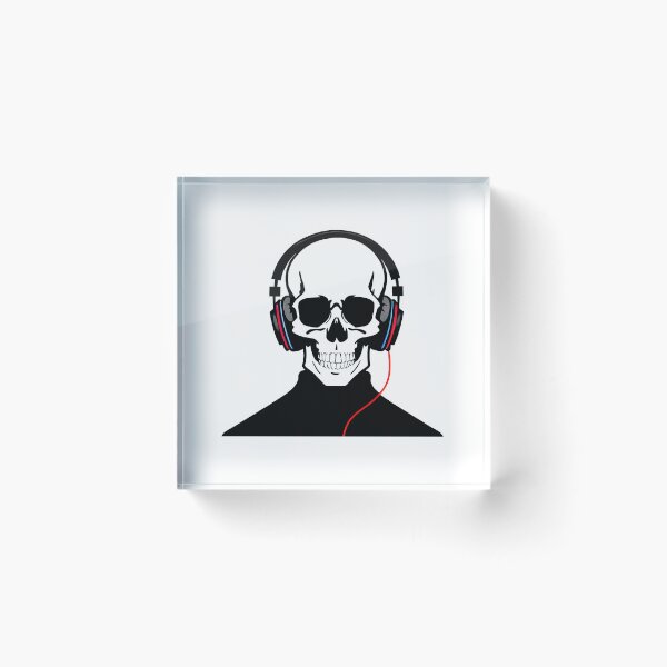 Item preview, Cool Skull With Headphones designed and sold by teeteeworldc.