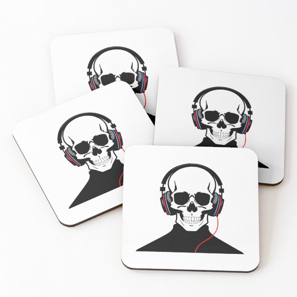 Item preview, Cool Skull With Headphones designed and sold by teeteeworldc.