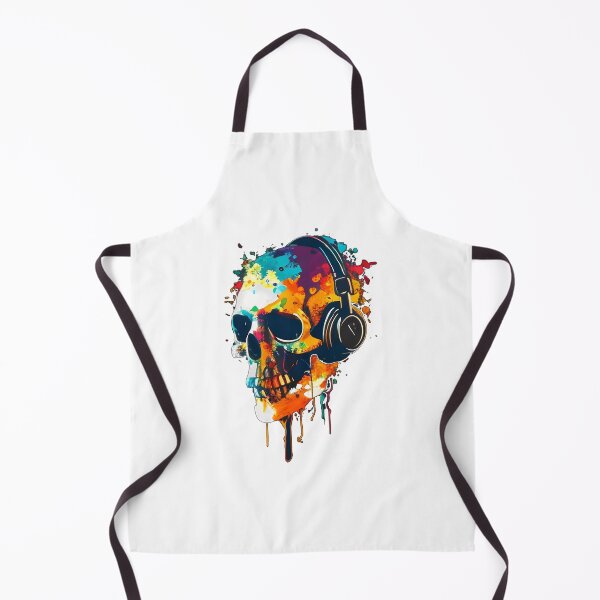 Item preview, Cool Wpap Ink Watercolor Skull With Headphones designed and sold by teeteeworldc.