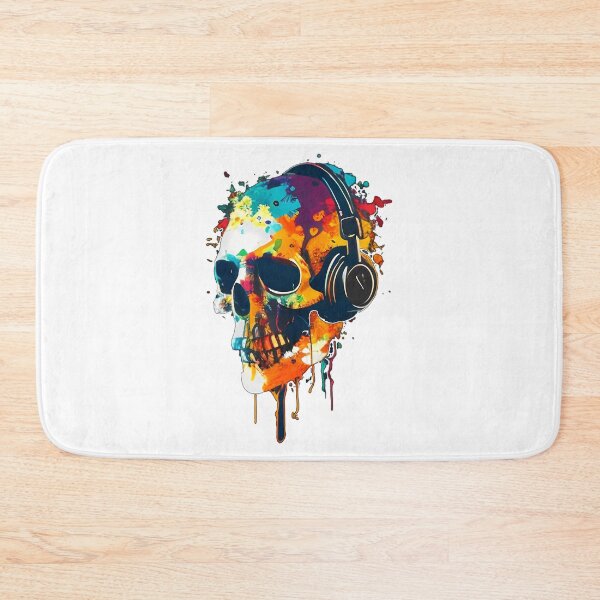 Item preview, Cool Wpap Ink Watercolor Skull With Headphones designed and sold by teeteeworldc.
