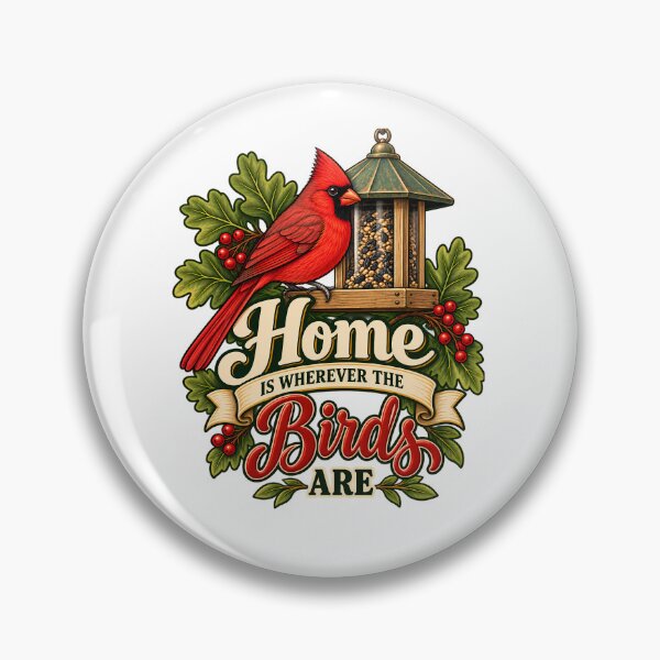 Item preview, Home Is Wherever the Birds Are  Vintage Backyard Bird Lover Design designed and sold by Mambila.