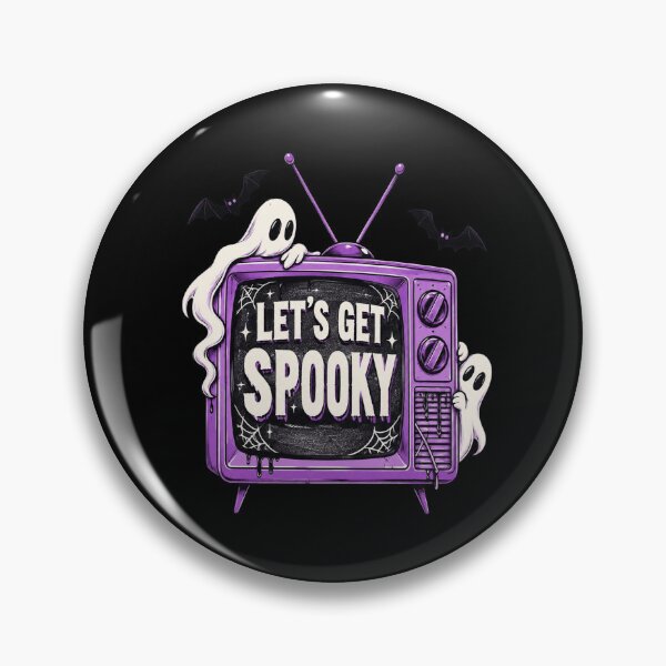 Item preview, Let's Get Spooky Retro TV for Horror Fans designed and sold by AubreeWu.