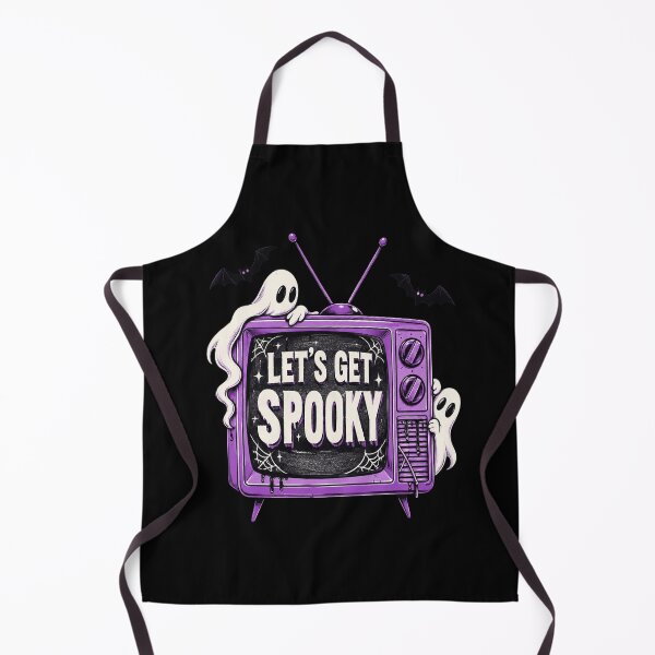 Item preview, Let's Get Spooky Retro TV for Horror Fans designed and sold by AubreeWu.