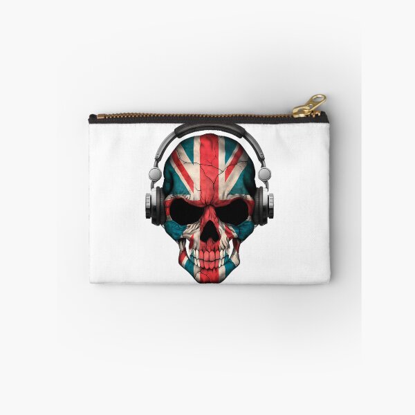 Item preview, Dark Skull Deejay With British Flag designed and sold by teeteeworldc.