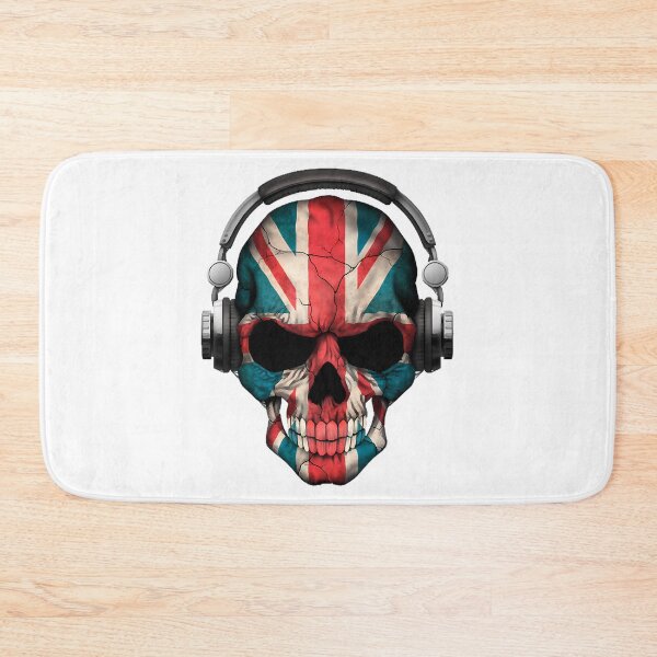 Item preview, Dark Skull Deejay With British Flag designed and sold by teeteeworldc.