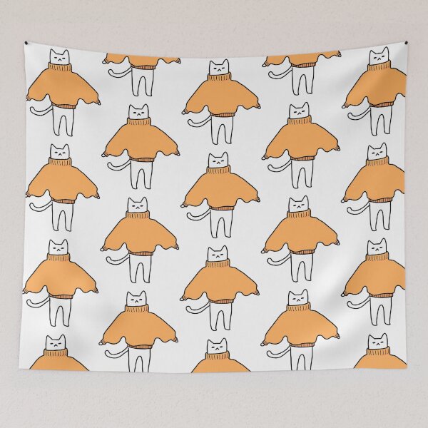 Item preview, Cat Sweater Orange designed and sold by mismesss.