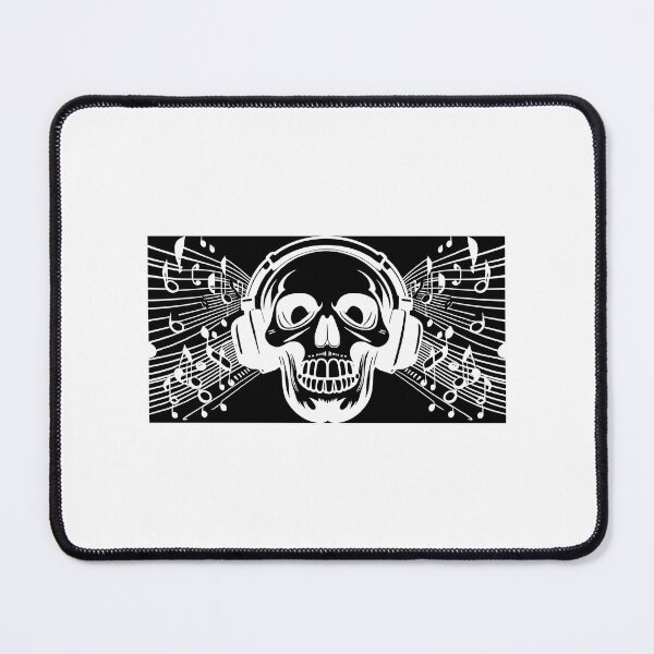 Item preview, Dj Music Skull - White designed and sold by teeteeworldc.