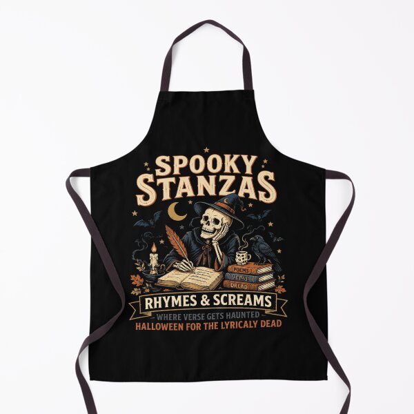 Item preview, Spooky Stanzas Skeleton Poet Typography for Writers designed and sold by AubreeWu.