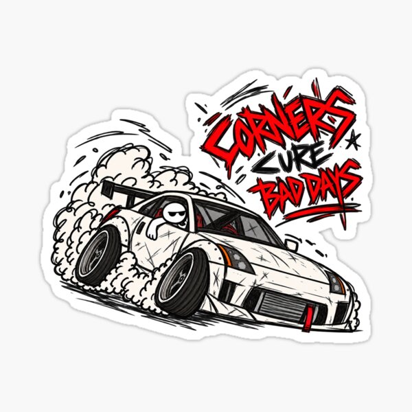 Item preview, Corners Bad Days Funny Drift Car designed and sold by MonkiFlipp.