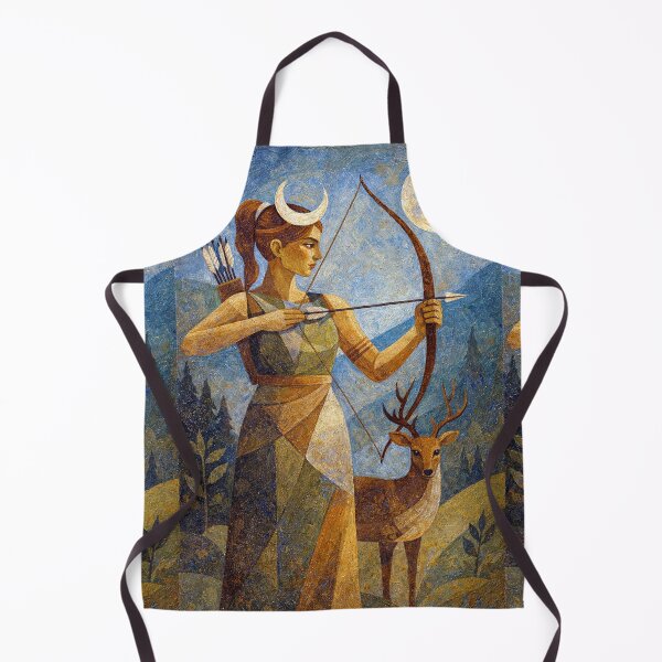 Item preview, Artemis Painting – Greek Moon Goddess and Divine Huntress designed and sold by GalleryKauffeld.