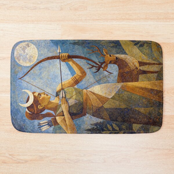Item preview, Artemis Painting – Greek Moon Goddess and Divine Huntress designed and sold by GalleryKauffeld.