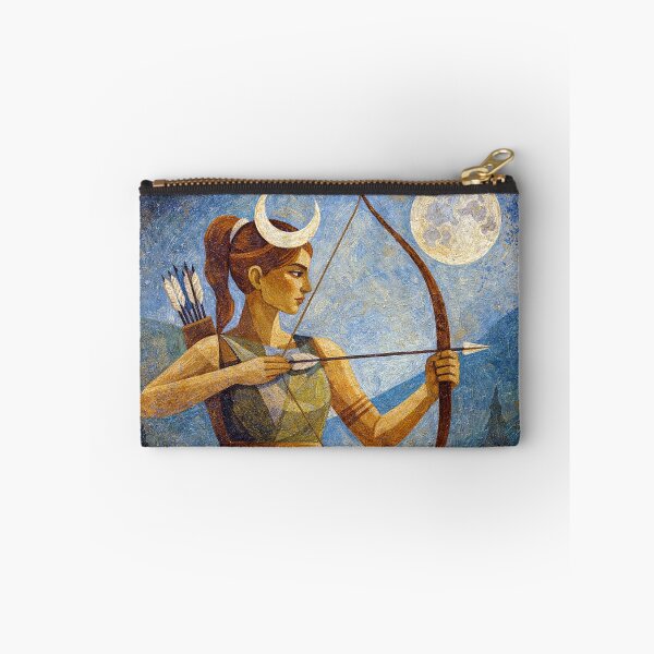 Item preview, Artemis Painting – Greek Moon Goddess and Divine Huntress designed and sold by GalleryKauffeld.