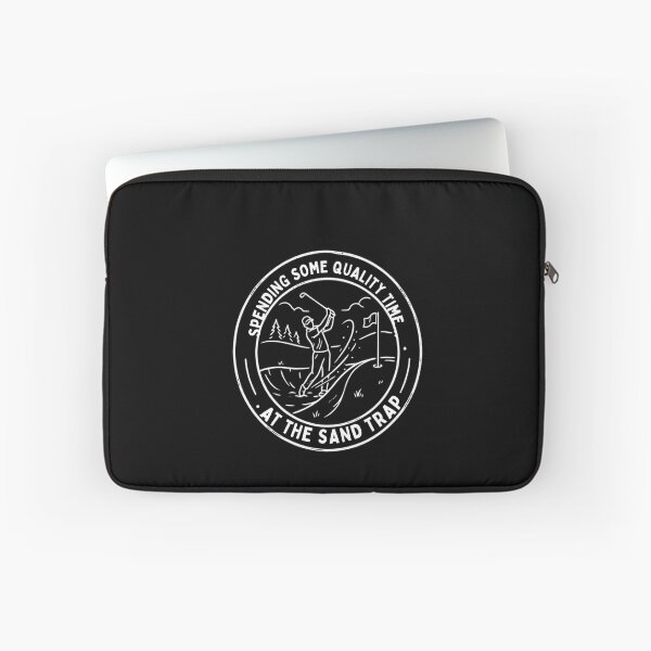 Item preview, Sleek Line Art Sand Trap Golf Badge - Dark Mode Edition designed and sold by MagicArtzz.