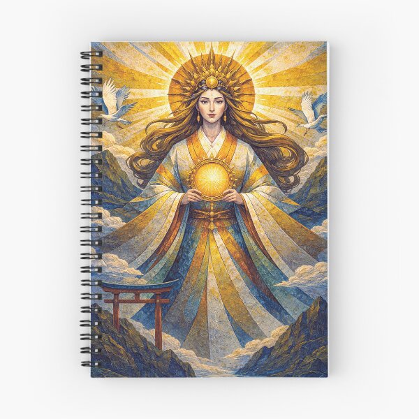 Item preview, Amaterasu – A Japanese Sun Goddess Painting designed and sold by GalleryKauffeld.