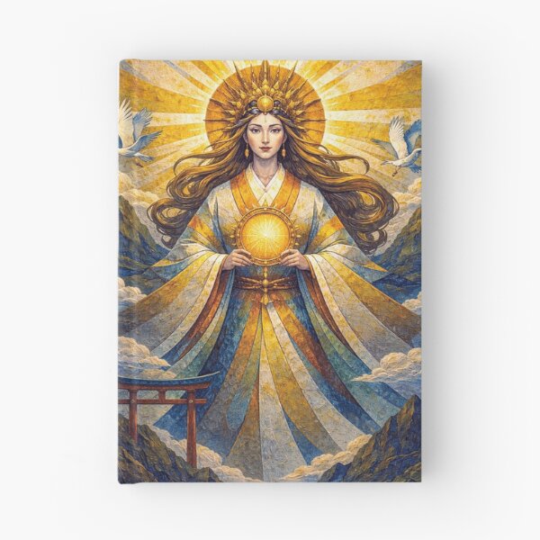 Item preview, Amaterasu – A Japanese Sun Goddess Painting designed and sold by GalleryKauffeld.