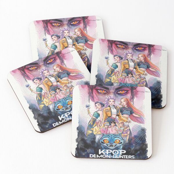 Item preview, K Pop Demon Hunters Poster designed and sold by TrendingFabrics.