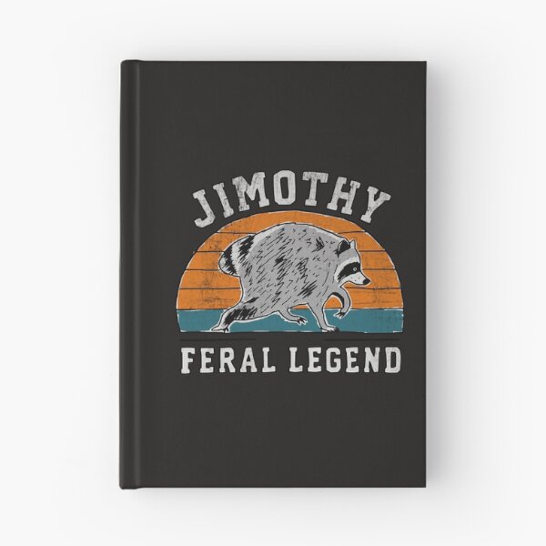 Item preview, Funny Jimothy Feral Legend Raccoon Retro Sunset designed and sold by Studio Bootleg.