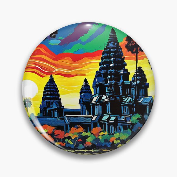 Item preview, Angkor Wat at sunset designed and sold by George Hutton Hunter.