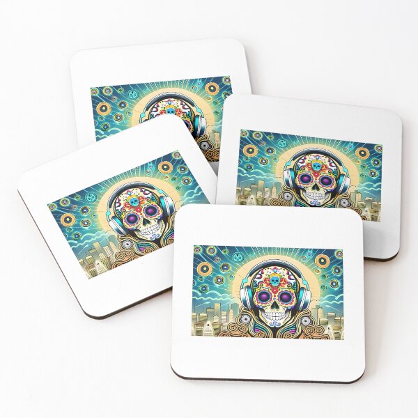 Item preview, Headphones On A Skull designed and sold by teeteeworldc.