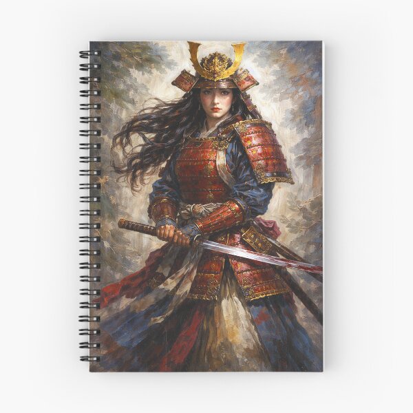 Item preview, The Samurai Woman – Japanese Warrior Painting designed and sold by GalleryKauffeld.