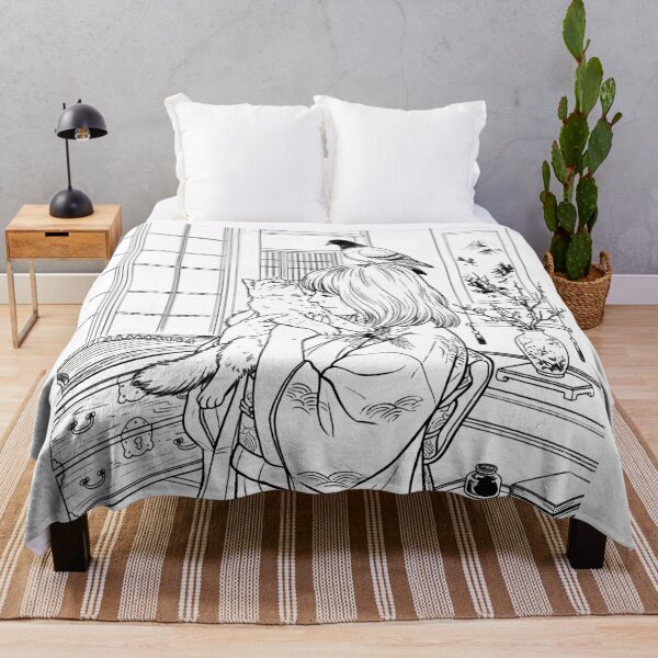 Item preview, Cat, pigeon, animal, love, peace, black and white, Japan designed and sold by citravisuel.