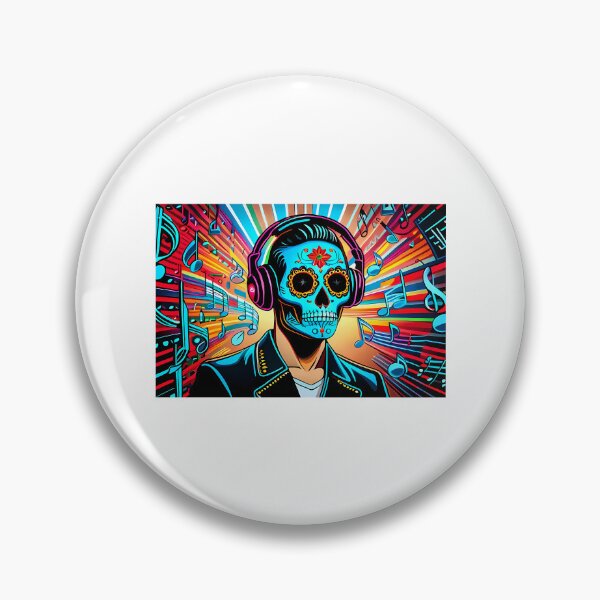 Item preview, Music Sugar Skull designed and sold by teeteeworldc.