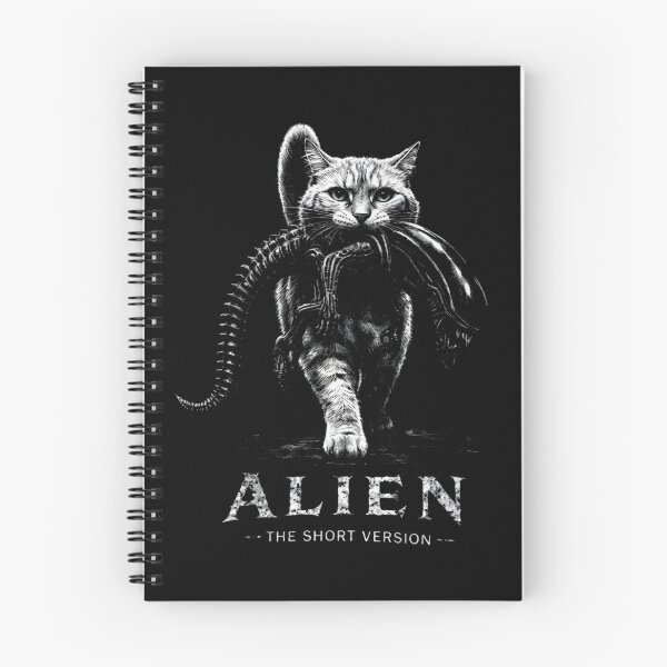 Item preview, Alien The Short Version Cat Sci-Fi Horror Cat Xenomorph Parody designed and sold by Krishmarakris.