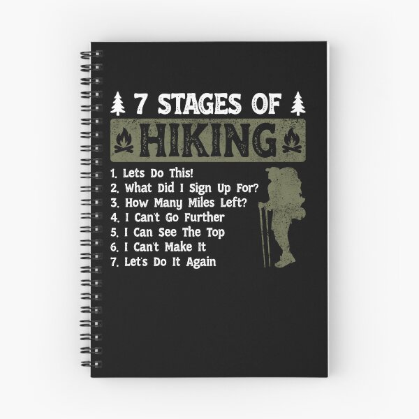 Item preview, 7 Stages of Hiking Funny Hikers designed and sold by LounisArt.