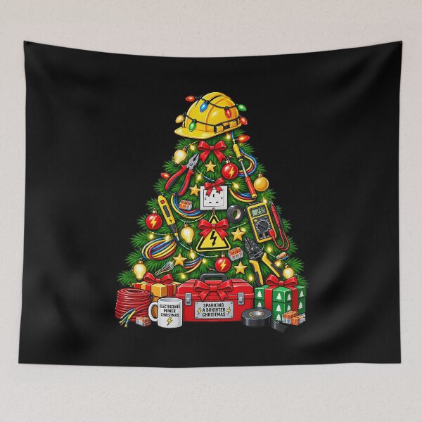 Item preview, Christmas Tree Tools Tradesman Electrician Builder Plumber Bricklayer designed and sold by Genius Geek.