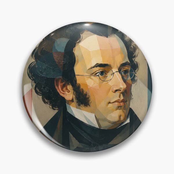 Item preview, Franz Schubert, Austrian composer painting. designed and sold by GalleryKauffeld.