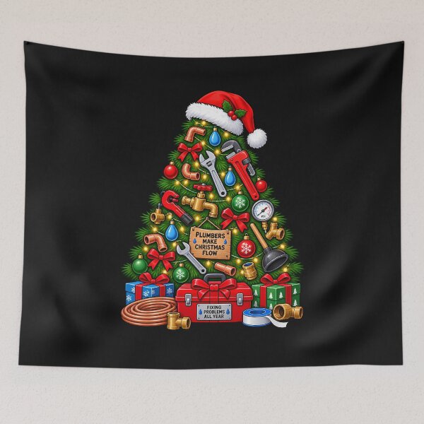 Item preview, Christmas Tree Tools Tradesman Electrician Builder Plumber Bricklayer designed and sold by Genius Geek.