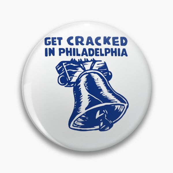 Item preview, Get Cracked In Philadelphia Liberty Bell Blue Outline City Pride Fan Apparel designed and sold by slmfams.