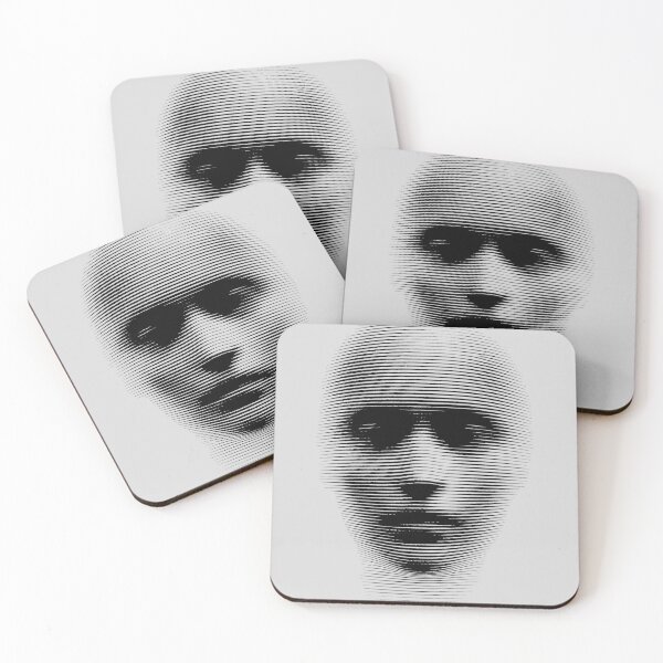 Item preview, Human Face Emerging from Screen Grid designed and sold by Mike Kiev art.