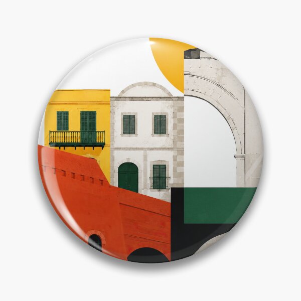 Item preview, Geometric architectural collage of Nicosia, Cyprus featuring his designed and sold by ckybe.