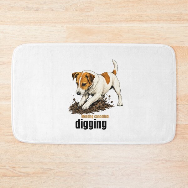 Item preview, Dig Now Meeting Cancelled Jack Russell Terrier Humour designed and sold by bluesquidink.