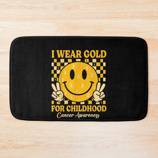 Item preview, Retro I Wear Gold for Childhood Cancer Awareness Gold Ribbon  designed and sold by DienesAngele.