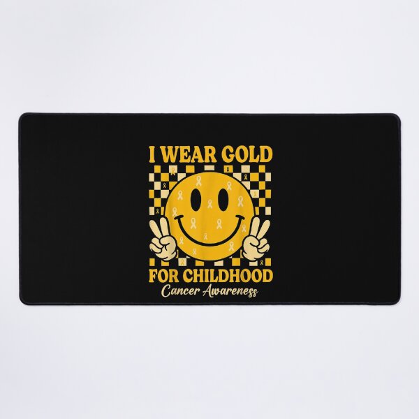 Item preview, Retro I Wear Gold for Childhood Cancer Awareness Gold Ribbon  designed and sold by DienesAngele.