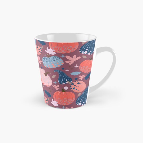Item preview, Whimsical Pumpkin Patch - Orange and blue fall pattern designed and sold by Home Cyn Home.