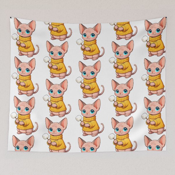 Item preview, Cute Sphynx Kitten In Chunky Knit Sweater Icon designed and sold by mismesss.