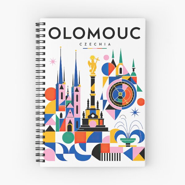 Item preview, Colorful geometric illustration of Olomouc, Czechia featuring hi designed and sold by ckybe.