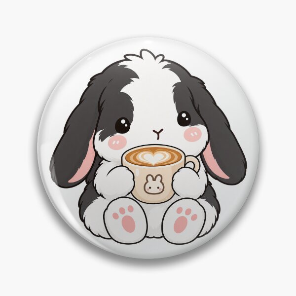 Item preview, Cute Bunny With Coffee Latte Art designed and sold by YnMstudio25.