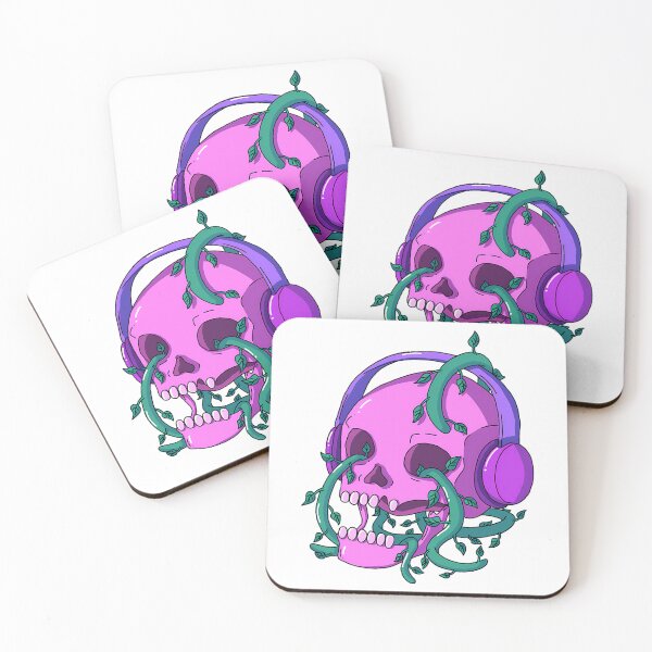 Item preview, Skull With Headphones designed and sold by teeteeworldc.