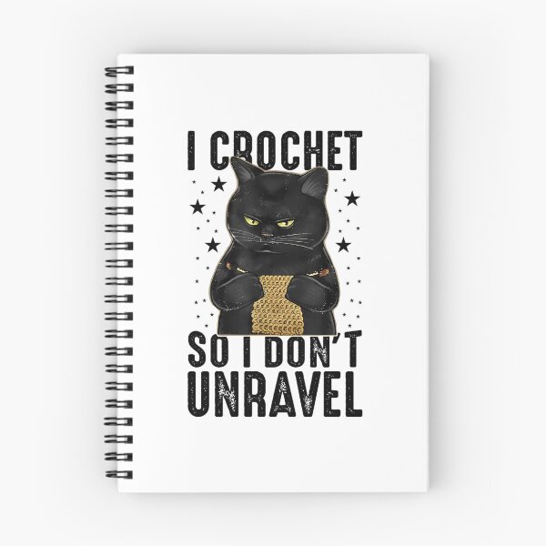 Item preview, Funny Crochet Crocheting Present For Women Crocheter Unravel Vintage Black Cat designed and sold by mismesss.