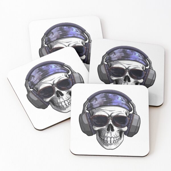 Item preview, Skull With Headphones designed and sold by teeteeworldc.