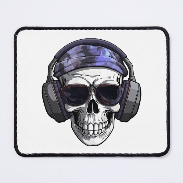 Item preview, Skull With Headphones designed and sold by teeteeworldc.
