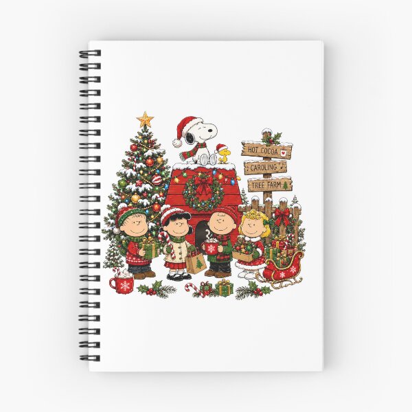 Item preview, Peanuts Christmas Scene Snoopy Charlie Brown Festive  designed and sold by Odd-Rainbow-Ink.