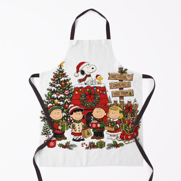Item preview, Peanuts Christmas Scene Snoopy Charlie Brown Festive  designed and sold by Odd-Rainbow-Ink.