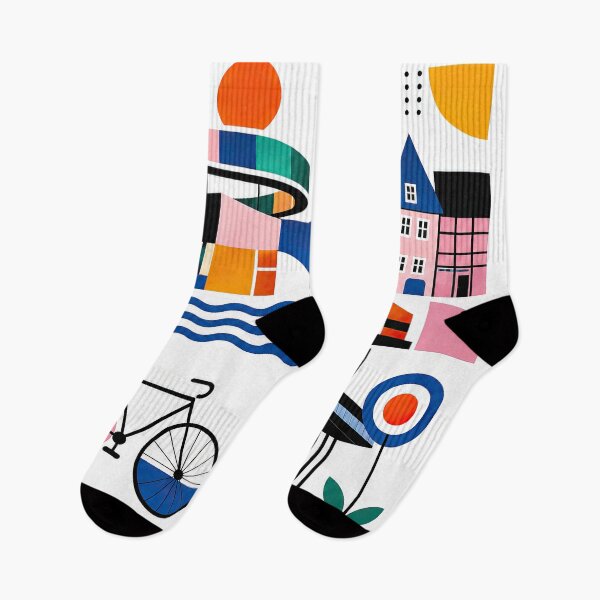 Item preview, Colorful geometric illustration of Aarhus, Denmark featuring ico designed and sold by ckybe.