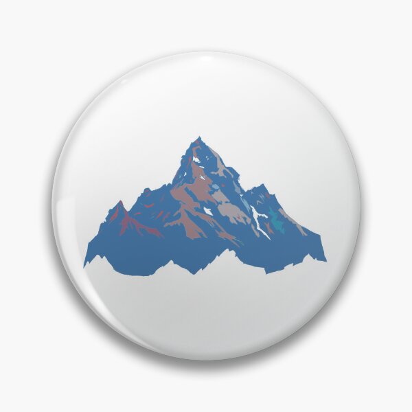 Item preview, Winter Blue Everest - Geometric Alpine Peak Art designed and sold by iampaulmorris.